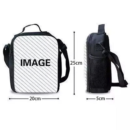 Hot Game Design Child Backpacks Lunch Bag Pencil Case Pupil Large Capacity School Bags For Boy Girl Best Gift F-FortniteS