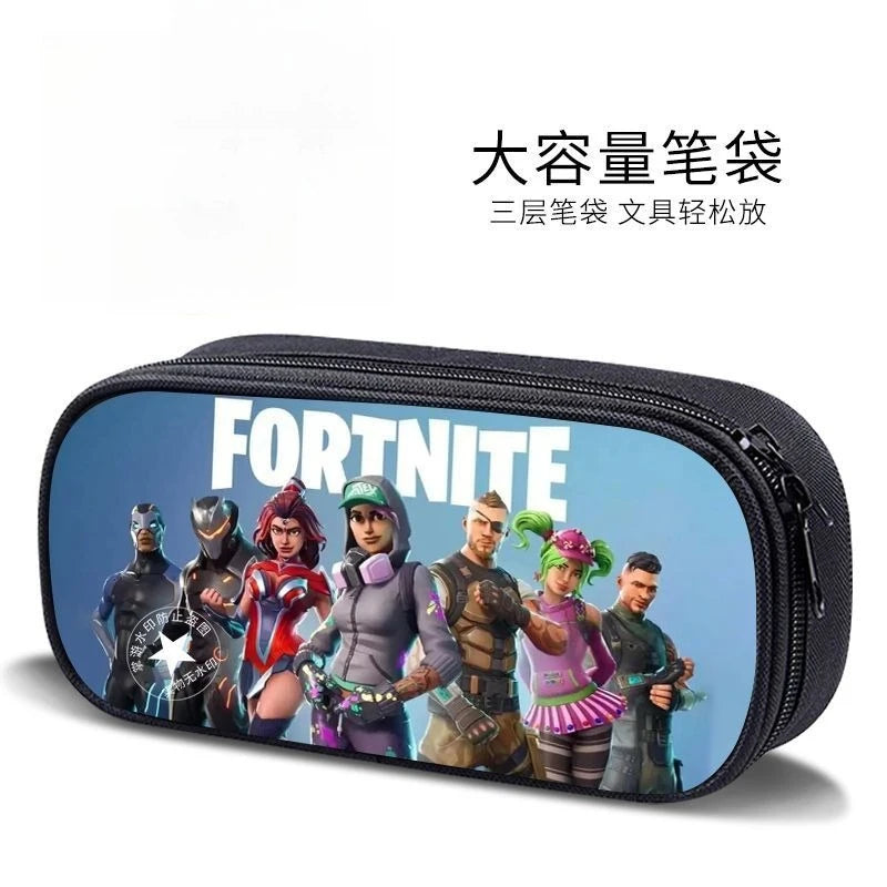 Fortnite new style elementary school student personalized pencil case game peripheral cartoon large capacity stationery bag gift