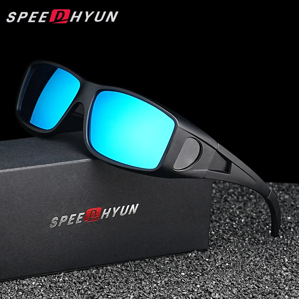 SPEEDHYUN Fit Over Wrap Sunglasses Men Women Anti Glare Night Vision UV400 Protection Driving Sport Protective Glasses Eyewear