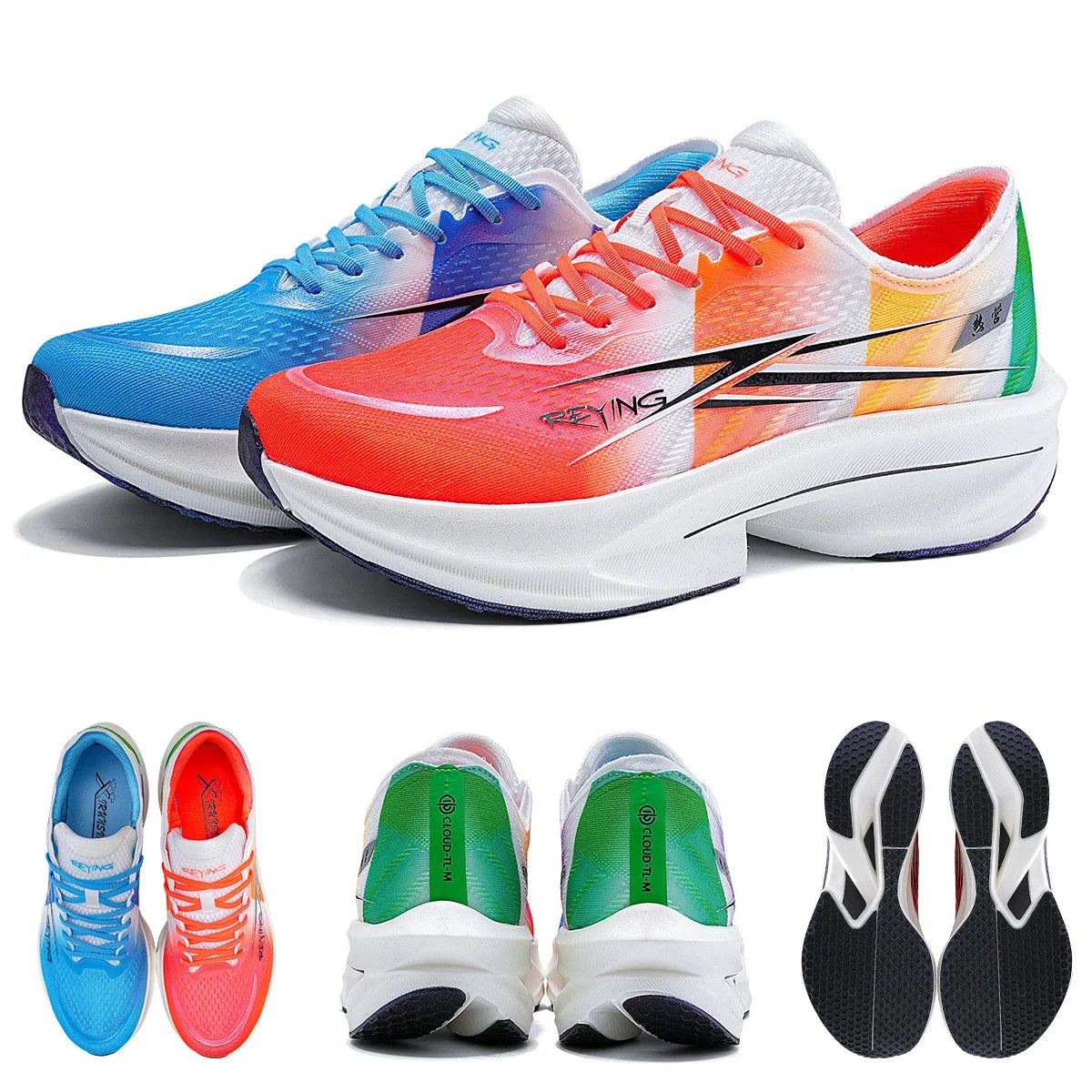 IRUNSVAN Fast Burning 1.0 Carbon Plate Marathon Training Running Shoes Breathable, Protective Arch, Shock Absorbent, Lightweight