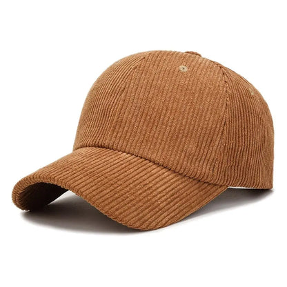 Unisex kordbársony baseball sapka, állítható napellenző sapka, hiphop sapka, férfiaknak