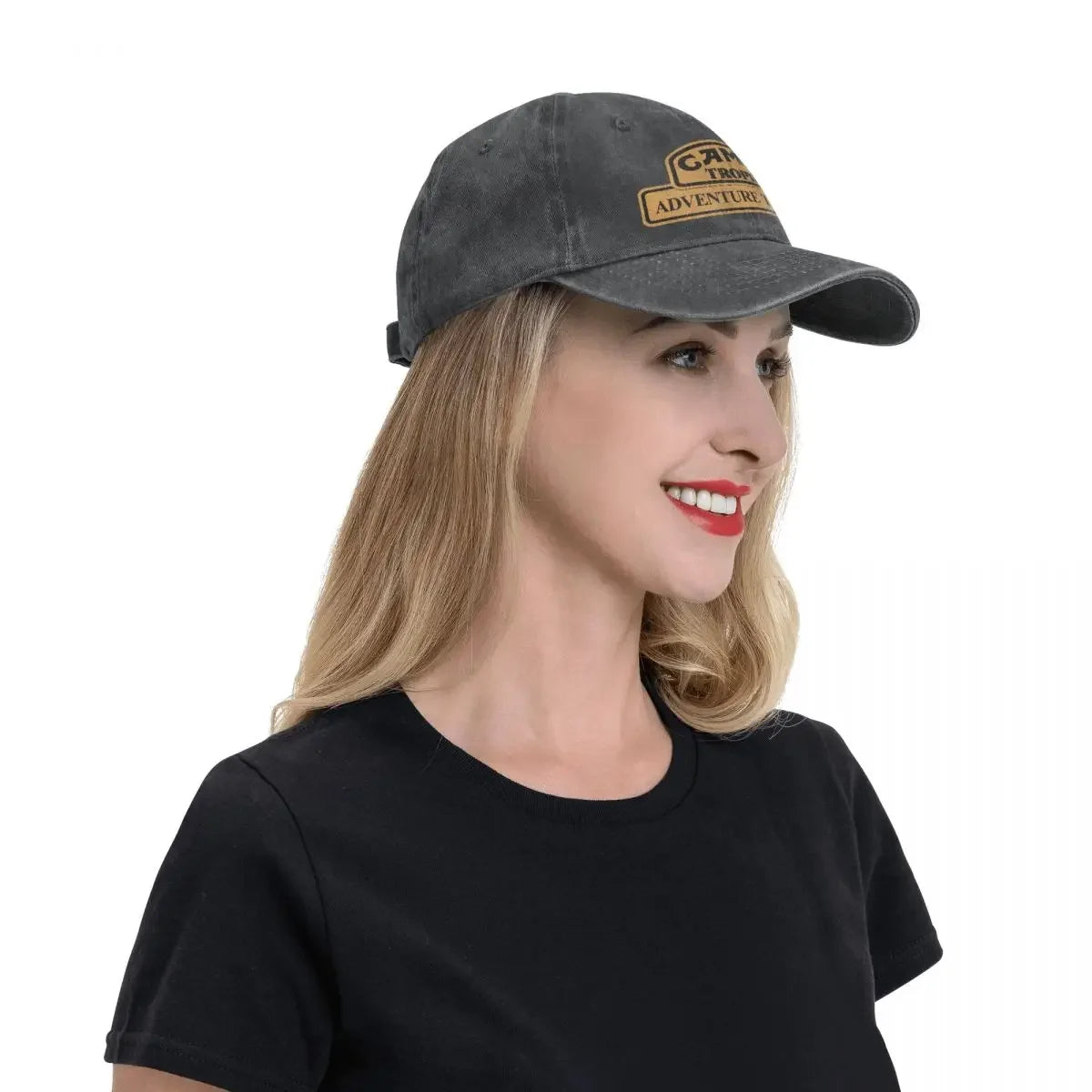 Czapka baseballowa w stylu retro Camel Trophy Racing dla mężczyzn i kobiet, z postarzanego dżinsu, z zatrzaskiem, na lato, do aktywności na świeżym powietrzu, miękka czapka bez usztywnienia
