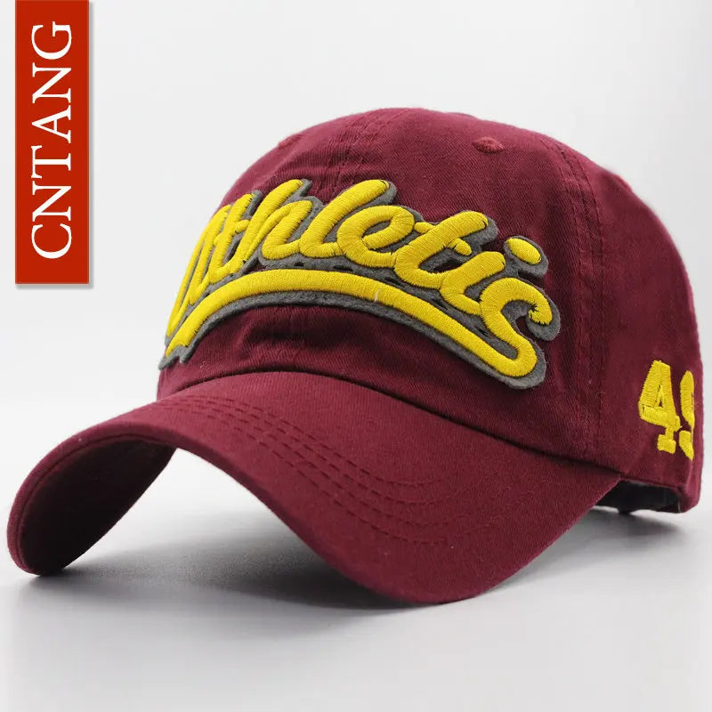 Czapka baseballowa z haftem wielkimi literami – męska letnia czapka codzienna, damska modna czapka typu snapback z bawełny, czapka z daszkiem w stylu hip-hopowym, jesienna czapka z regulowanym paskiem