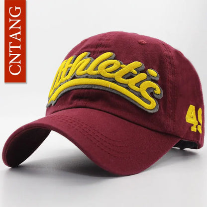 Czapka baseballowa z haftem wielkimi literami – męska letnia czapka codzienna, damska modna czapka typu snapback z bawełny, czapka z daszkiem w stylu hip-hopowym, jesienna czapka z regulowanym paskiem
