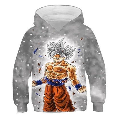 2025 Autumn Cool Dragon Ball Z Kids Boys Sweatshirts Children Casual Boy Hoodies Pullover Anime Dragon Ball Hoodie Hooded Coats