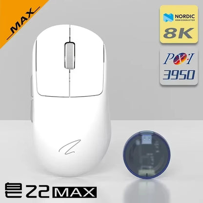 Zaopin Z2 Wireless Gaming Mouse 3-Mode PAW3395 4K Polling Rate Lightweight Esports Mouse for PC, Laptop & Gaming