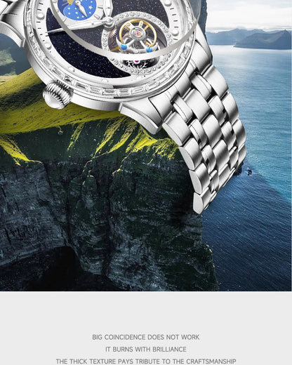 Tourbillon Master Men's Watch 2025 Limited Edition Luxury Business Watch Father Gift Automatic Movement
