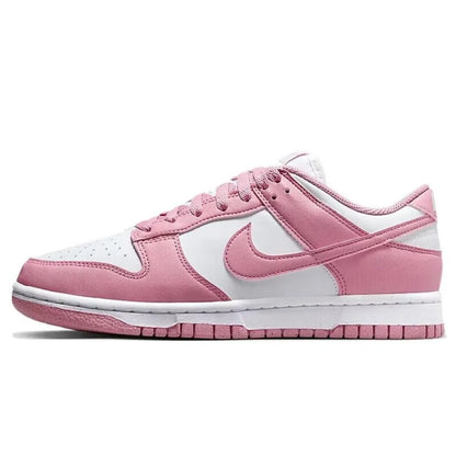 Nike Dunk Low - Versatile Thin Sole Slip-Resistant & Durable Low-Top Skate Shoes Unisex Style White/Black/Orange IB2260-500