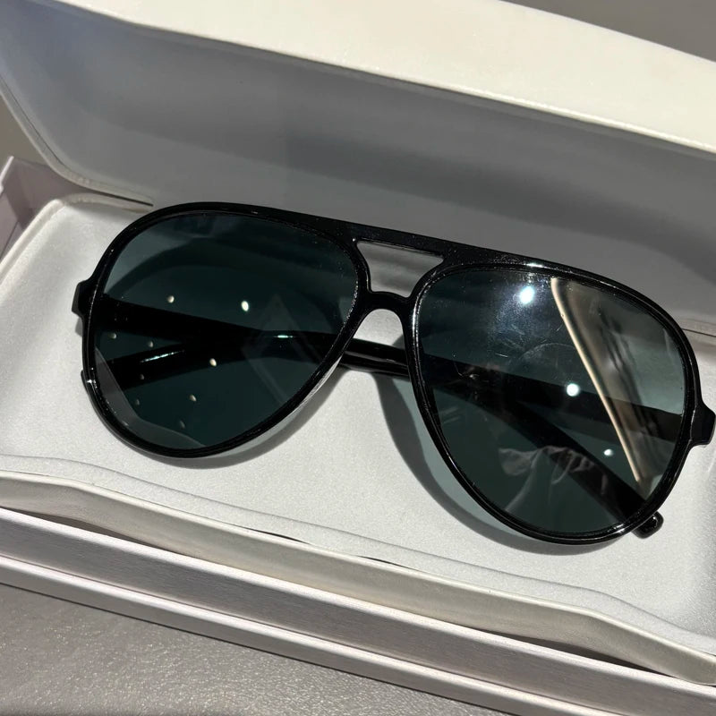 Glass Sunglasses For Men Pilot Style Toad Mirrors Specifically Designed For Driving Vacation UV Protection Sun Shading Large Fra