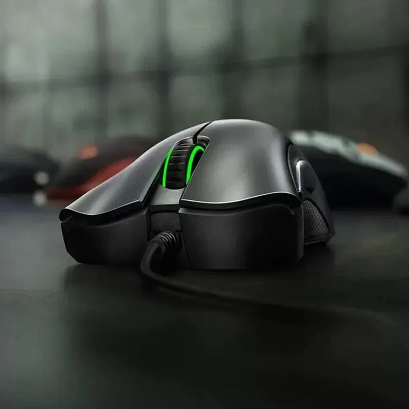 Mouse gaming cablato Razer DeathAdder Essential / Mouse cablati 6400DPI con 5 pulsanti indipendenti per laptop e PC gamer