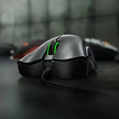 Mouse gaming cablato Razer DeathAdder Essential / Mouse cablati 6400DPI con 5 pulsanti indipendenti per laptop e PC gamer