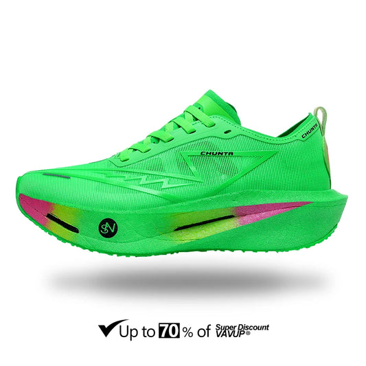 Scarpe da running uomo e donna Chunta con piastra in carbonio, ideali per maratona, sportive, traspiranti, leggere e confortevoli