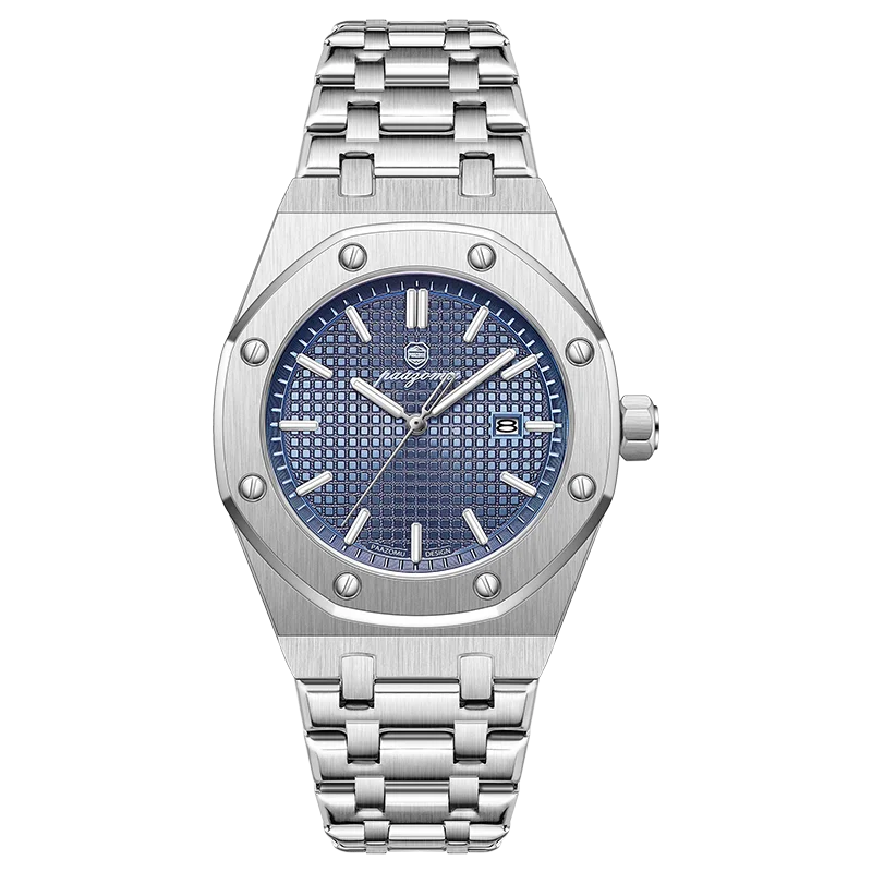 PAAZOMU Luxury Square Man Quartz Watch Waterproof Luminous Date Men's Watch High Quality Stainless Steel Business Men Watches