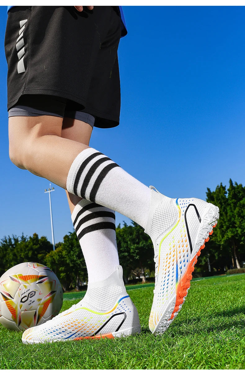 New Men Soccer Shoes Professiona Football Boot Turf Futsal Match Grass Unisex Outdoor Training Soccer Cleats Non-slip Breathable