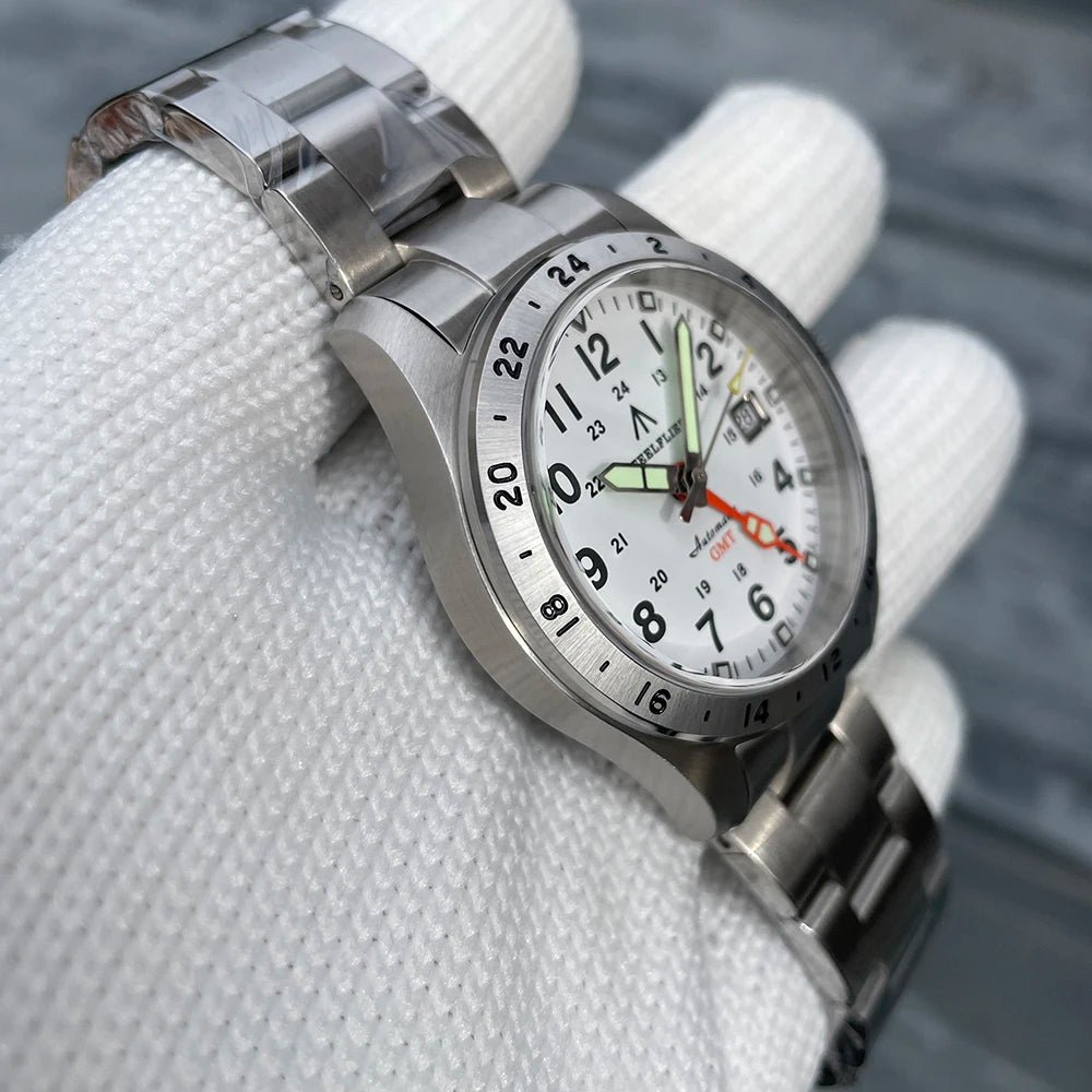 STEELFLIER Official SF792 GMT Mechanical Dive Watches Super Luminous NH34 Movement 20Bar Waterproof Luxury Stainless Steel Watch