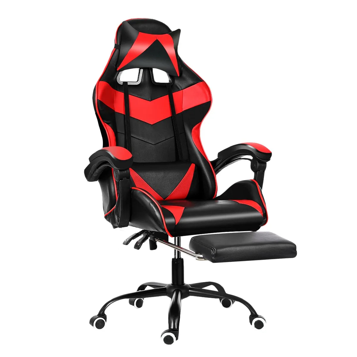 Chaise de bureau en cuir Joylive, chaise de jeu WCG, chaise ergonomique pour ordinateur, pivotante, inclinable, pour salle de jeu
