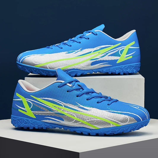 Scarpe da calcio da uomo taglie grandi 46 47 per allenamento e partite, erba sintetica TF, con tacchetti, calzature maschili internazionali