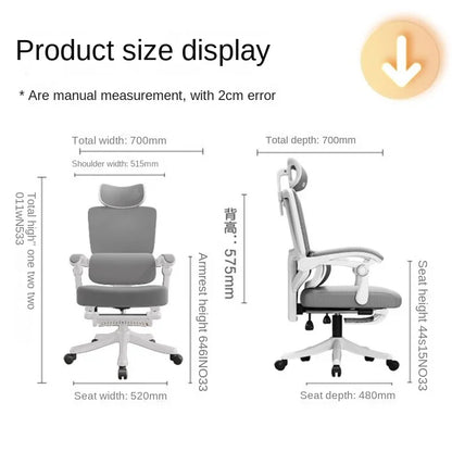 Silla de oficina ergonómica de malla con soporte lumbar, silla de escritorio para ordenador de respaldo alto para adultos, silla de trabajo cómoda para largas jornadas