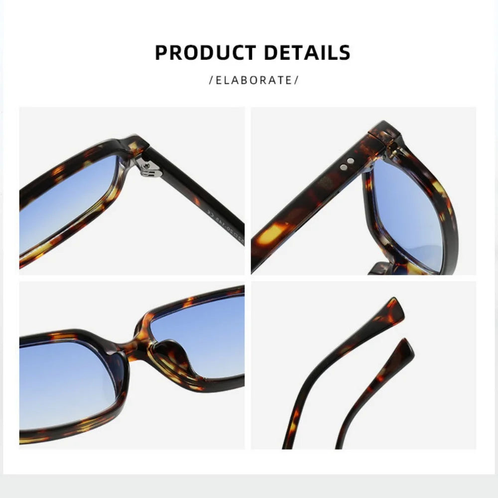 KLASSNUM Sunglasses Woman 2026 Trendy Rectangle Small Square Frame Sun Glasses Luxury Brand Designer Driving Anti UV400 Eyewear