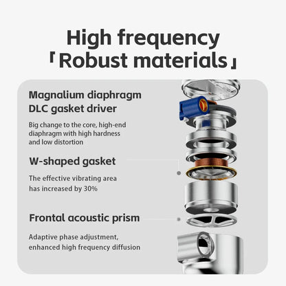 FiiO FD15 13.8mm DLC Dynamic Driver In-Ear Earphone Hi-Res Audio Magnalium Detachable MMCX Cable Wired HiFi Earbuds Shanling