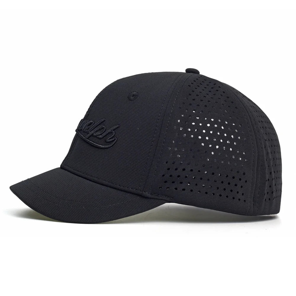 Hálós, rövid karimájú, hátul zárt baseball sapka férfiaknak és nőknek, lélegző, snapback sapka, testre szabott „dad hat”, állítható, egyszínű, trucker stílusú