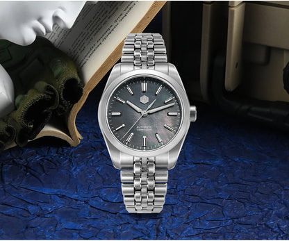San Martin 39mm MOP Dial Sport Gada Watch Luxury Dress Men Miyota 90S5 Automatic Mechanical Wristwatch Waterproof 100m SN0144