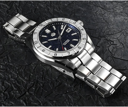 San Martin New 42mm Peacock Gemstone Dial NH35 Luxury Men Watch Automatic Mechanical Sapphire 100M Waterproof Luminous SN0130