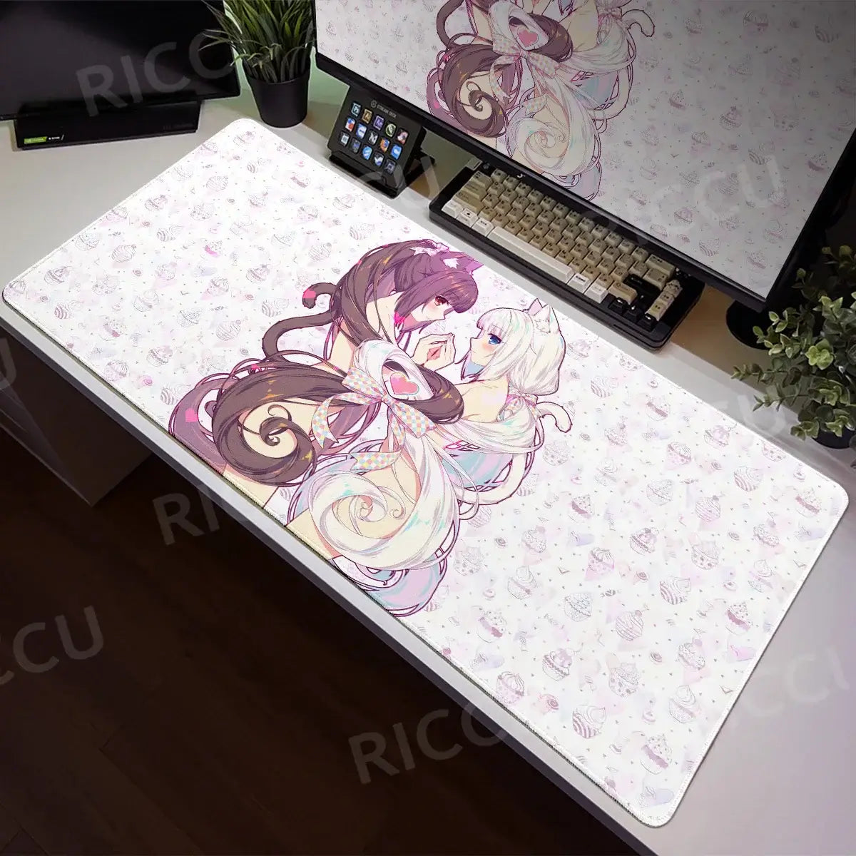 Nekopara XXL Home HD Γραφείο υπολογιστή Ποντίκι Anime Μεγάλο μαξιλάρι ποντικιού Γραφείο Φορητός υπολογιστής Επιτραπέζιος υπολογιστής Αξεσουάρ παιχνιδιών Τεχνολογία