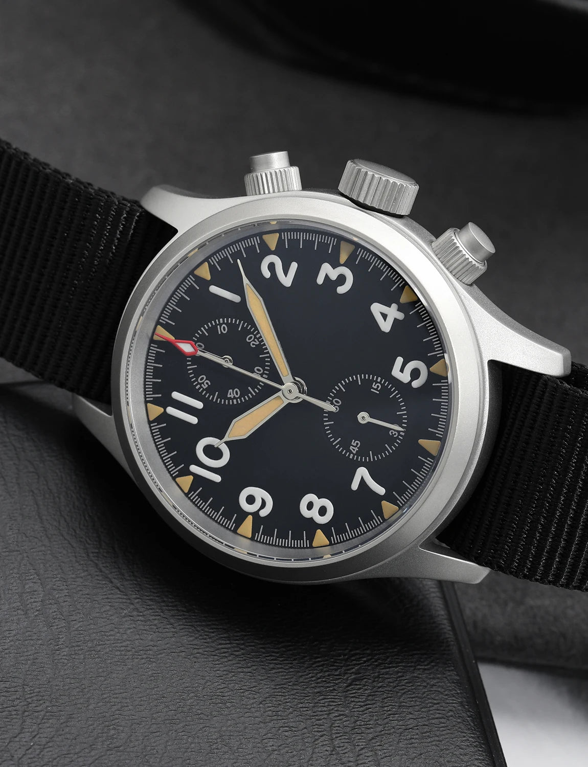 Militado ML1868 Watch VK61 Quartz Movement 100m Waterproof Watches Men Stainless Steel Chronograph Sapphire Crystal Wristwatch