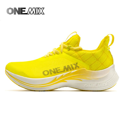 ONEMIX tekaški čevlji za maraton z ogljikovimi ploščami – profesionalni, stabilna podpora, blaženje udarcev, ultralahki, odbojni športni superge