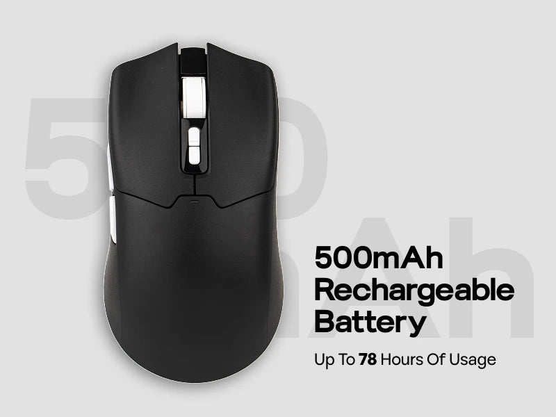 EPOMAKER Click Lite kabelgebundene/BT/2.4GHz kabellose Gaming-Maus mit PAW3311-Sensor, 800 bis 24000 DPI und 500mAh Akku für PC/Mac/Linux