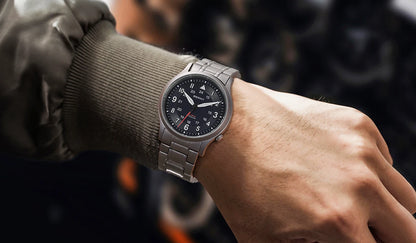 BERNY Full Titanium Watches for Men Outdoor Quartz Men's Field Wristwatch VH31 Super Luminous Sapphire Easy Read Watch