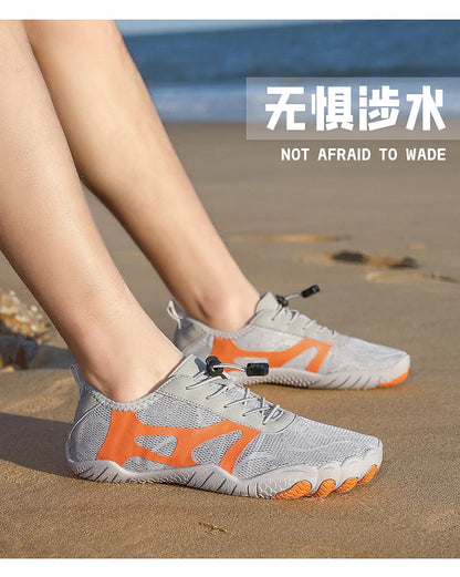 Unisex Wide Toe Barefoot Water Shoes Quick Dry Breathable Soft Sole Beach Aqua Shoes Lightweight Swimming Water Sports Sneakers