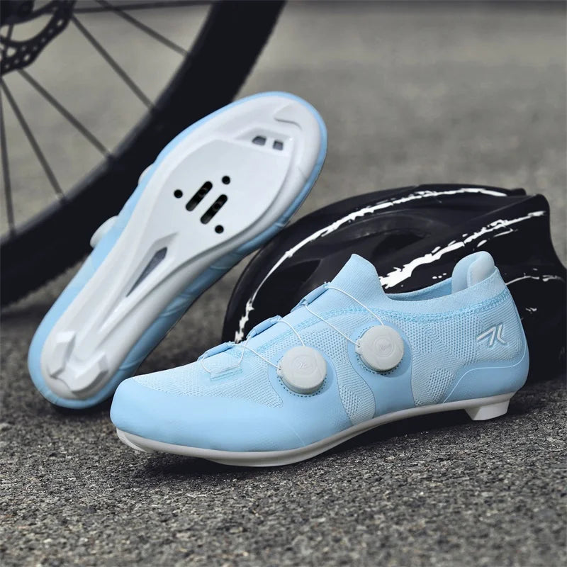 Professional Men Cycling MTB Shoes Route Cleats Speed Road Bike Sneaker Racing Women Flat Bicycle Mountain Spd Biking Footwear