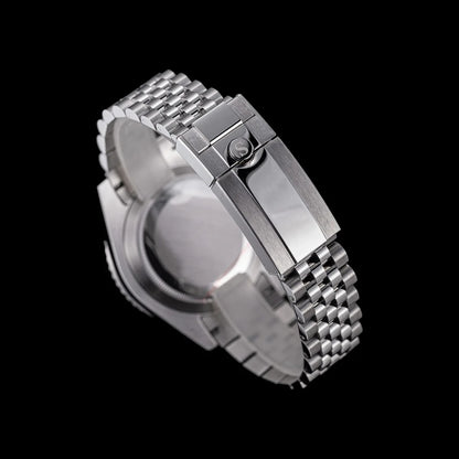 Sugess GMT Diving Watch of Men Automatic Mechanical Waterproof Wristwatches Peacock SL3032 Movement Ceramic Bezel Jubille Band
