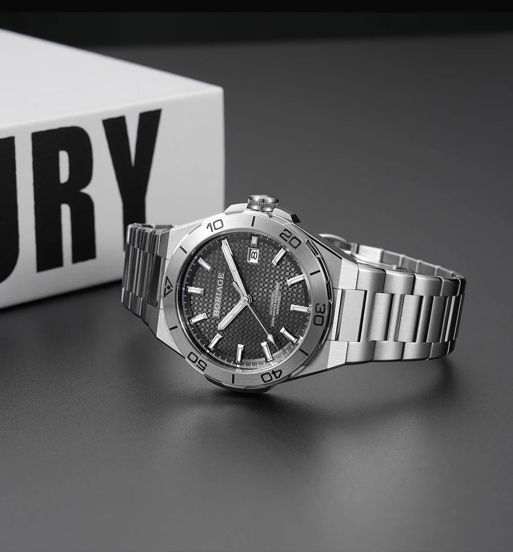 BORIAGE Fully automatic mechanical men's watch BGW9 luminous watch MIYOTA9015 movement 316 stainless steel 200m Water Resistance