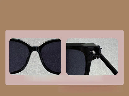 New Korean Style Square and Round Frame Casual Commuting Fashion Sunglasses for Women DS-8235