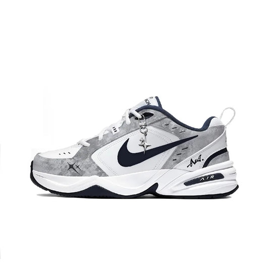 Custom Sneakers Nike Air Monarch 4 "Misty Night Blue Star" Classic Retro Men's Running Shoes