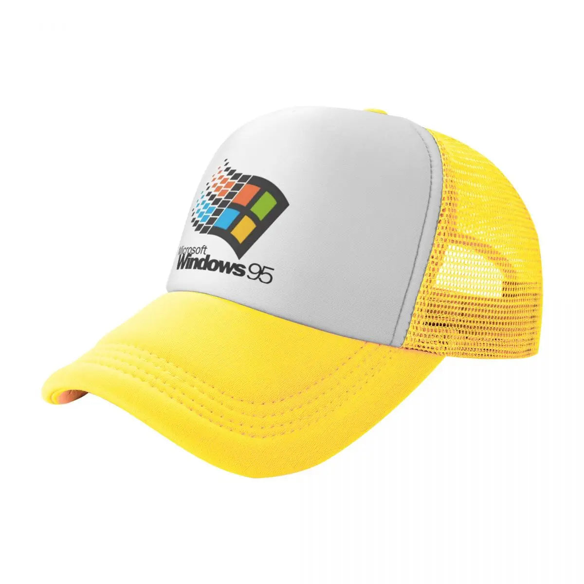 Șepci de baseball unisex „Windows 95 Geeks Nerd Mesh” – șepci de soare la modă, șepci ajustabile cu închidere tip snapback, șepci de pescuit – vânzare en gros – șepci Trucker noi