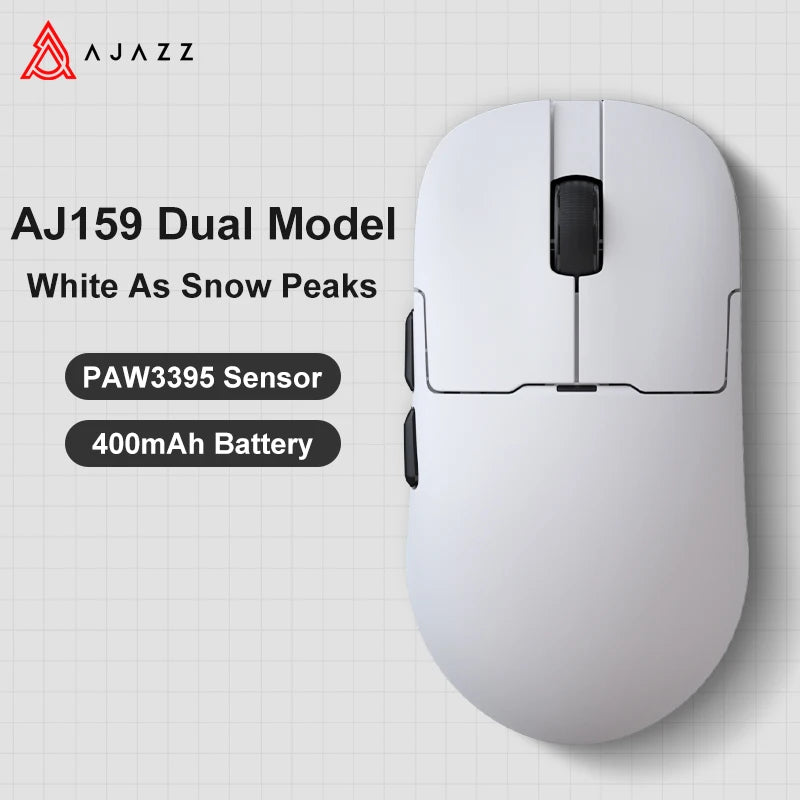 AJAZZ AJ159 APEX belaidė žaidimų pelė, lengva RGB žaidimų pelė su magnetine įkrovimo stovele, „Bluetooth“ ir 2.4GHz, iki 30,000 DPI, skirta stacionariems kompiuteriams ir nešiojamiesiems kompiuteriams