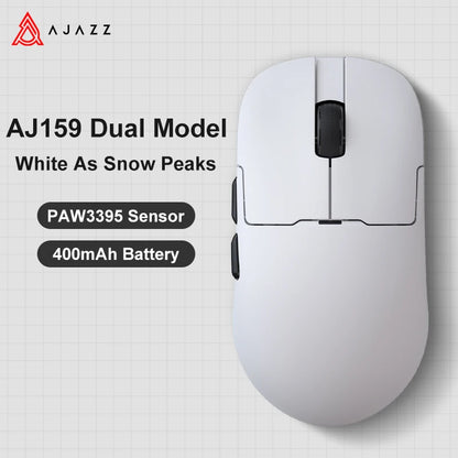 AJAZZ AJ159 APEX belaidė žaidimų pelė, lengva RGB žaidimų pelė su magnetine įkrovimo stovele, „Bluetooth“ ir 2.4GHz, iki 30,000 DPI, skirta stacionariems kompiuteriams ir nešiojamiesiems kompiuteriams