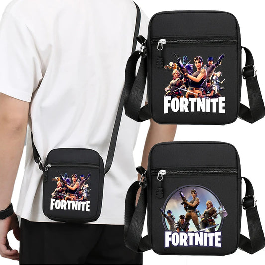 Fortnites Adult Man Cartoon Shoulder Bag Men Anime Crossbody Bags Canvas Square Women Fashion Travel Sport Cute Birthday Gifts