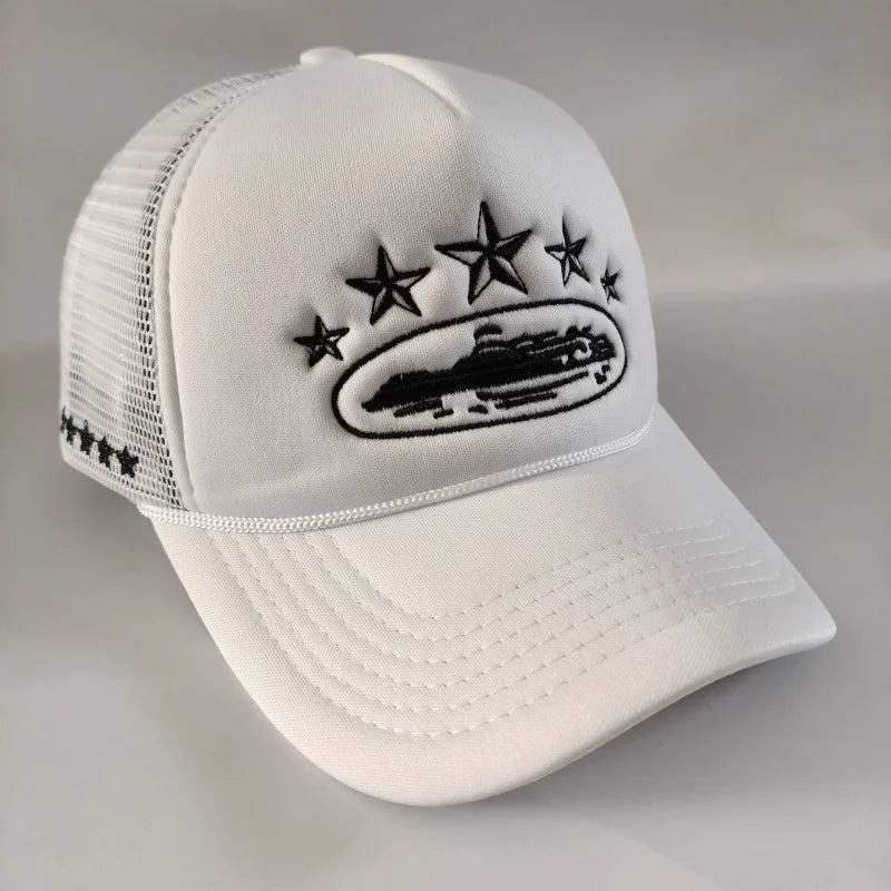 New Unisex Pentagram Baseball Hats Hip Hop Adjustable  Breathable Personal Sunshade Mesh Versatile Street Fashion Trucker Caps