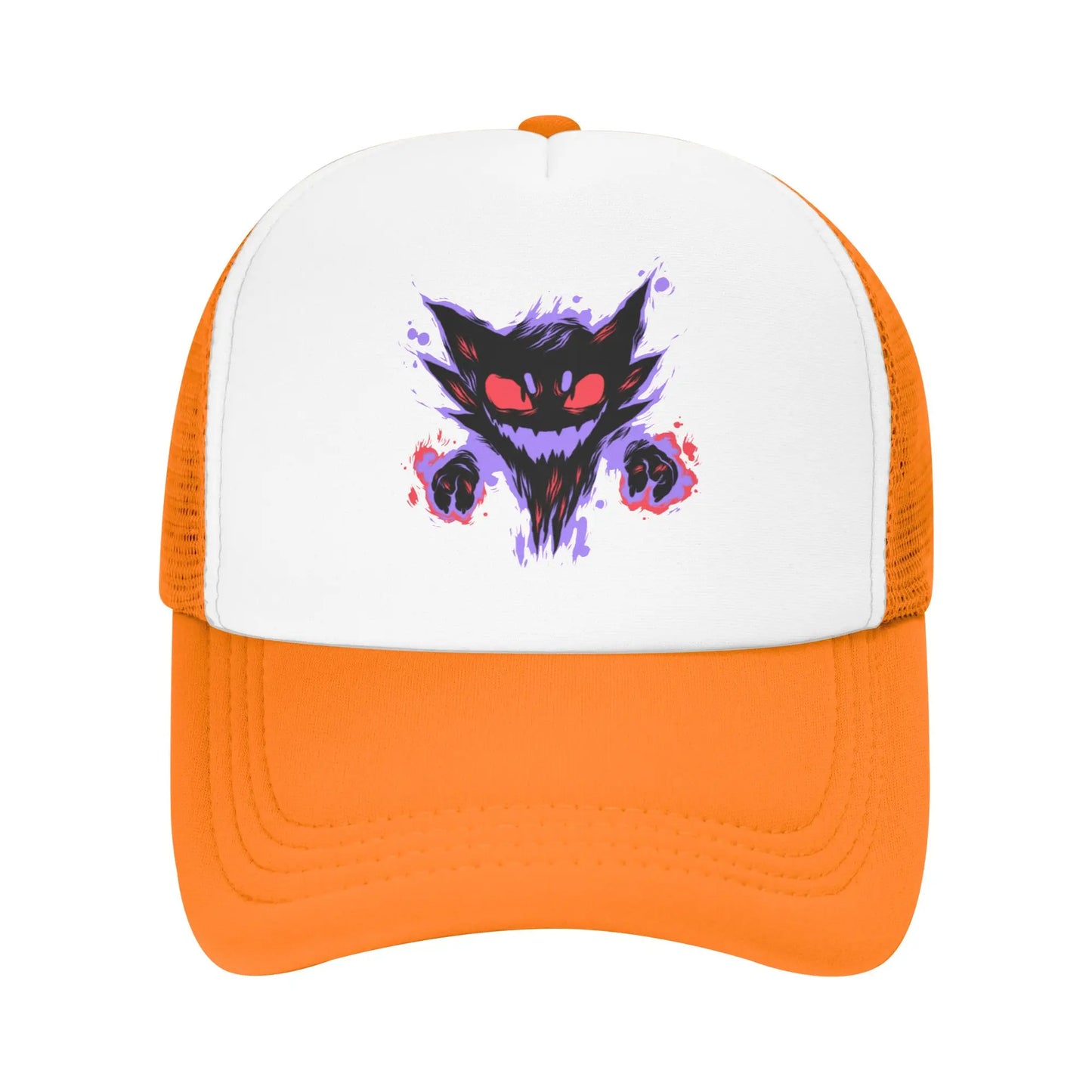 Haunter Gengar Trucker Hat Mesh Baseball Caps Snapback Caps Pokemon Pocket Anime Dad Hat Trucker Hat Adjustable Sport Cap Summer