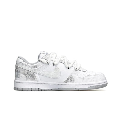 Sneakers personalizzate Nike Dunk Low "Wao" Edizione speciale con sacchetto regalo, stile High Street, decostruite, dipinte a mano con sfumature orientali, da uomo