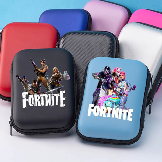 New Fortnite Storage Bag Multi Function Data Cable Charger Organizer Travel Earphone Protective Pouch Childrens Birthday Gift