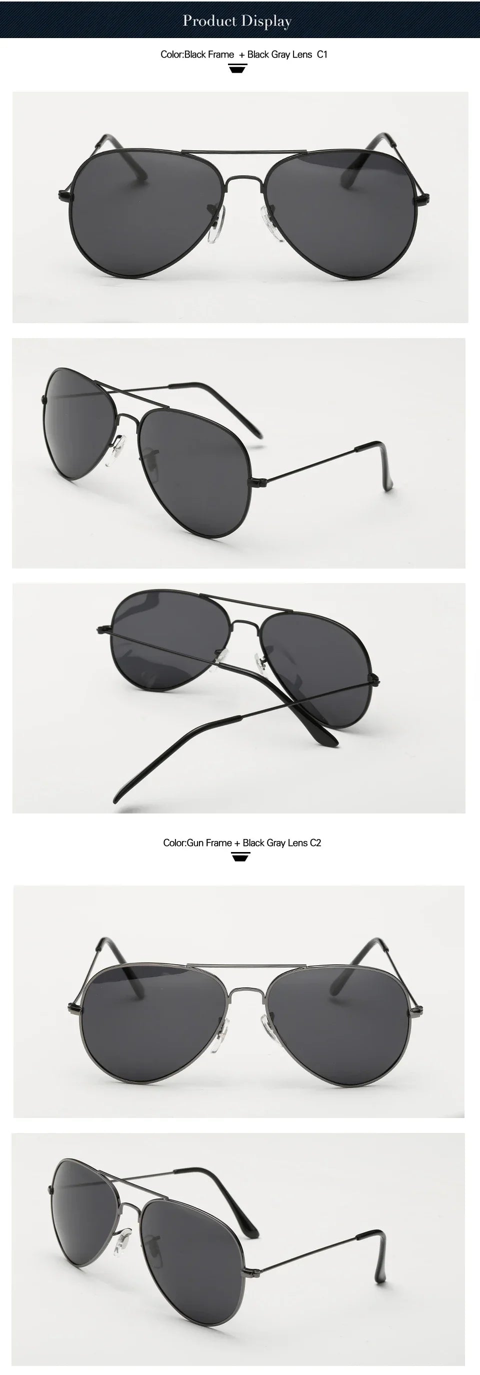 Sunmmer Polarized Sun Glasses Men Women Fashion Luxury Pilot Sunglasses Male UV400 Sunlight Proof Eyewear Female Versatile 3026