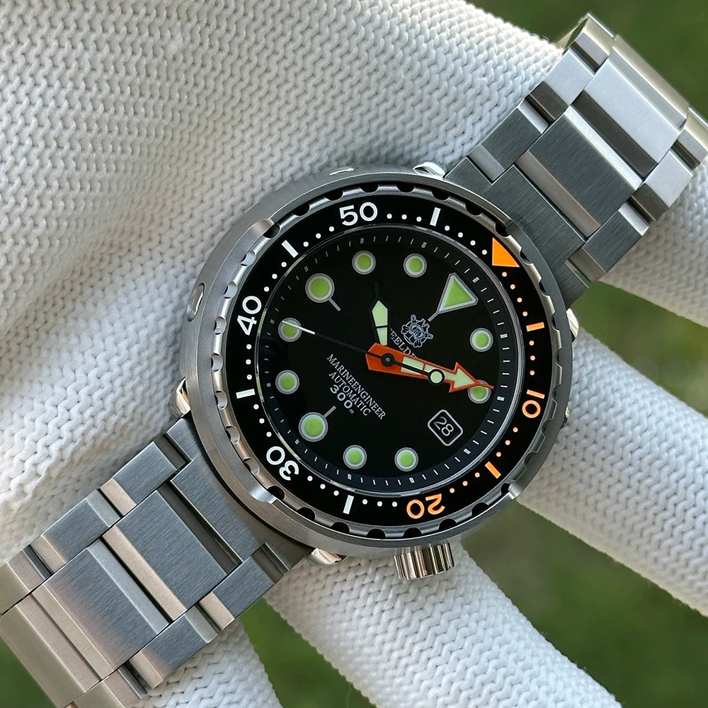 2025 Tuna Can Classic Watch For Men STEELDIVE SD1975C Super Luminous Ceramic Bezel 300M Waterproof NH35 Movement Dive Wristwatch