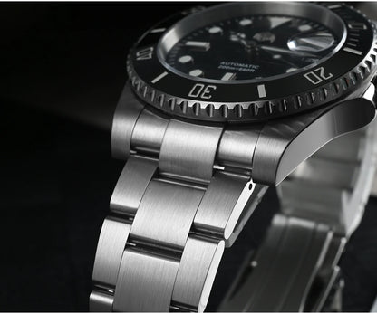 San Martin New 40mm Water Ghost Diver Watch Men Luxury NH35 PT5000 Automatic Mechanical Watch Sapphire Waterproof 200m SN0017