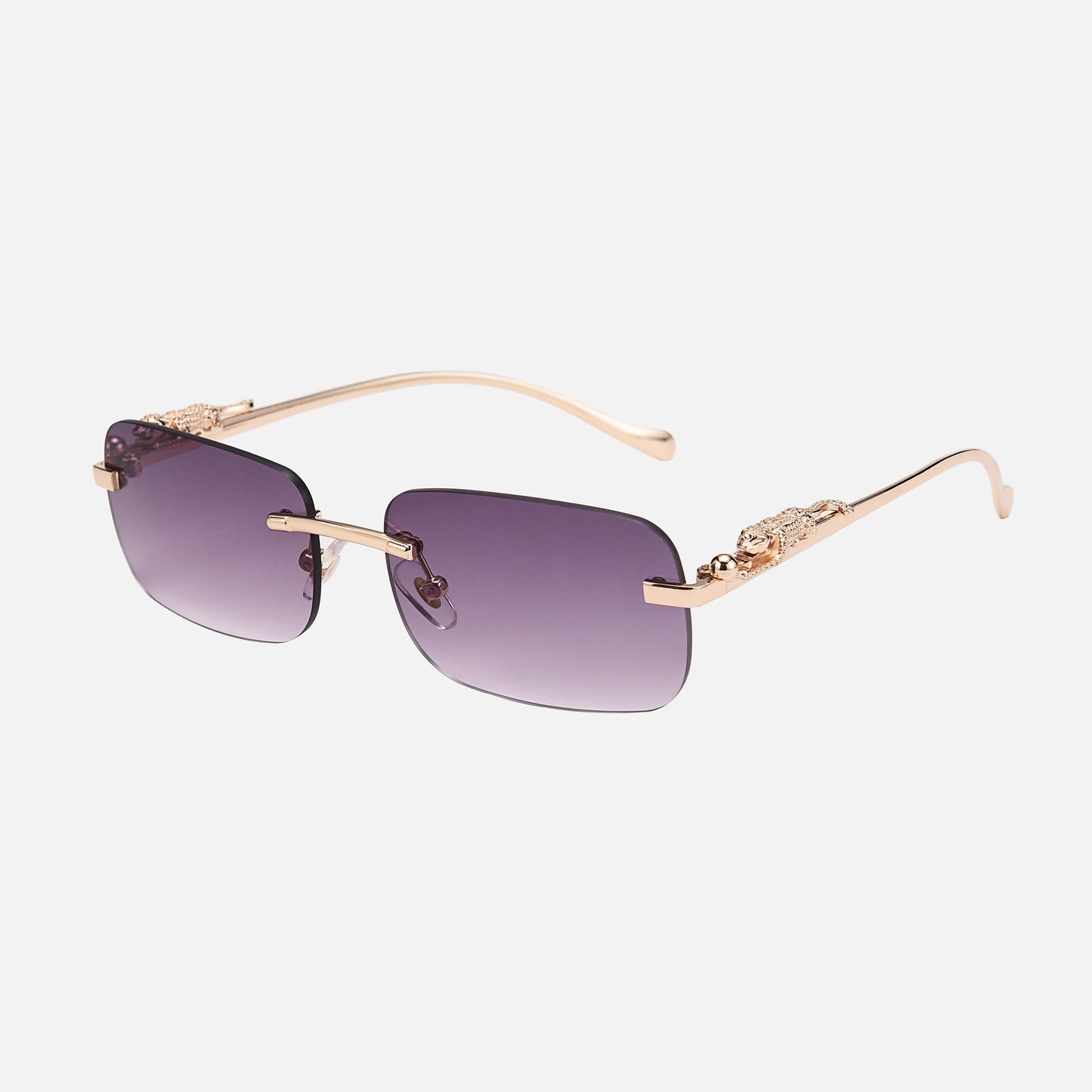 Cycling 12pcs Brand Leopard Rimless Rectangle Sunglasses Fashion Y2K Frameless Sun Glasses Shades for Women Men UV400